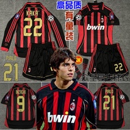 world cup jersey argentina jersey 0607ac Milan jersey home 22 Kaka Champions League long sleeve Inza
