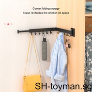 Wall Mounted Clothes Hanger Rack Swing Arm Space Saver Stainless Steel Extendable Wall Drying Rack
