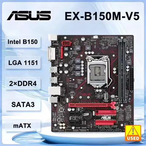 ASUS EX-B150M-V5 Motherboard Intel B150 LGA 1151 DDR4 32GB Micro ATX support Core i3-6300 i7-7700 71