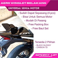 MotoGP Rear Aero Winglet - Universal for all CBR150 cbr250 Ninja250 zx250 Gsx150 R15 R25 motorbikes