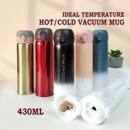 KakiJimat 304 Stainless Steel Thermos Flask 430ml Vacuum bottle Thermal Flask ThermosFlask 304 Botol