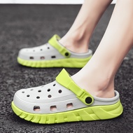 A.T.A Men's Summer Clogs, Non-Slip Wear-Resistant Yeezy Style Slides One-Piece Soft Sole Beach Shoes