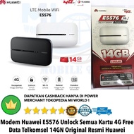 MODEM MIFI MODEM WIFI HUAWEI 4G UNLOCK E5576 FREE TELKOMSEL DATA 14GB