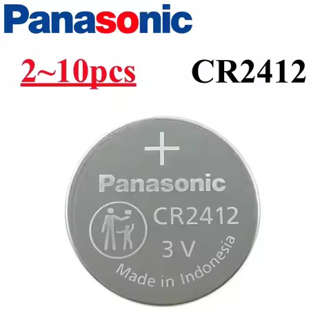 2-10pcs Panasonic CR2412 3V Bateria CR2412 2412 Coin Cell Lithium Battery For Car Key Bttery