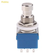 Picbliss 9-Pin 3PDT Foot Pedal Switch Stompbox For Electric Guitar Effects True Bypass