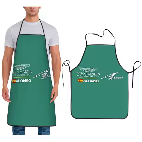 Fernando Alonso Aston Martin F1 2023 Win 33 The Nano Apron Chef Cooking Baking Tablier Waterproof Bi