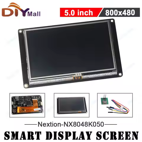 Nextion NX8048K050 5.0" HMI Display Enhanced Resistive Touch TFT 800x480 UART Interface for Arduino/