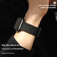 FENKAN | Dây Đeo Đồng Hồ Từ Tính Silicone Dành Cho Apple Watch Ultra 1/2 iWatch 10/S9/8/7/6/5/4/3SE 