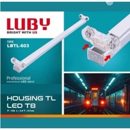 LUBY HOUSING TL TUBE LIGHT T8 1200MM KAP T8 LBTL-603 & LBTL-603B 2 FITTING LEGS TL 120CM