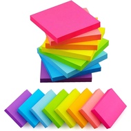 (16 Pads) 8 Pads 3x3 Sticky Notes and 8 Pads 1.5x2 Sticky Notes 8 Bright Multi Colors Self-Stick Not