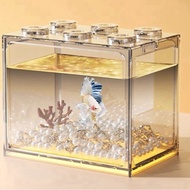 (Local stock) Mini fish tank. (Upsized ) Acrylic betta fish aquarium.