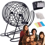 Family Lottery Machine Bingo Game For Kids Bingo Chips Bingo LottoGame Set Party Game Props