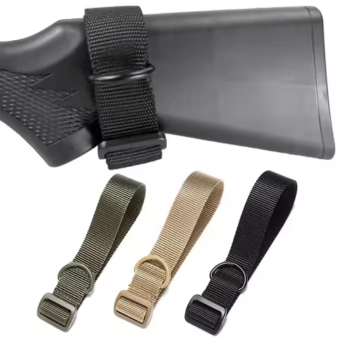 Tactical Multifunction Airsoft ButtStock Sling Adapter Rifle Stock Gun Strap Rope Strapping Belt Mou
