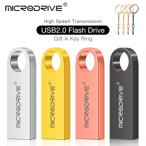 USB Flash Drive Pendrive 4GB 8GB 16GB 32GB 64GB 128GB Waterproof Metal Key Pendrive Memory Stick Fla