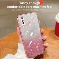 Case VIVO Y12 Y15 Y17 V1901A V1901T Y3 Y3S Casing Colorful gradient glitter powder electroplating tr