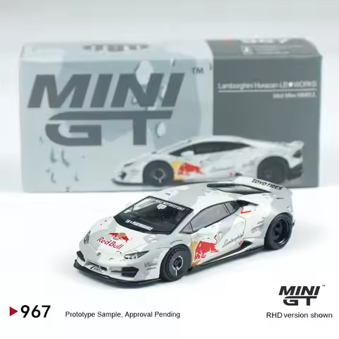MINIGT 1:64 Lamborghini Huracan LB★WORKS ver. 2 Mad Mike NIMBUL MGT alloy car Model 967