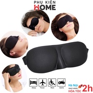 Black 3D Sleeping Blindfold - Breathable, Soft Sleeping Mask for Men and Women, High Quality Office 