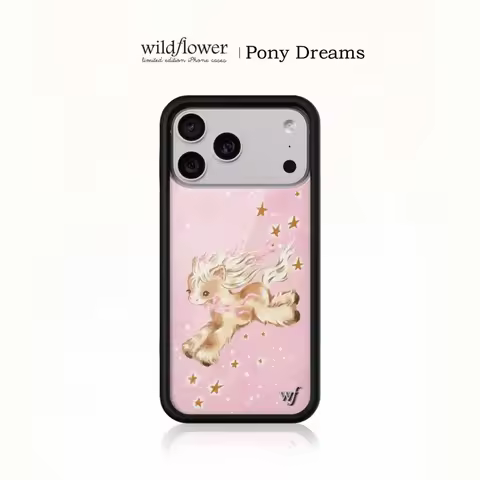 Wildflower ins Fashion Personality Pony Dreams Star Phone Case for iPhone 11 12 13 14 15 16 17 Pro M