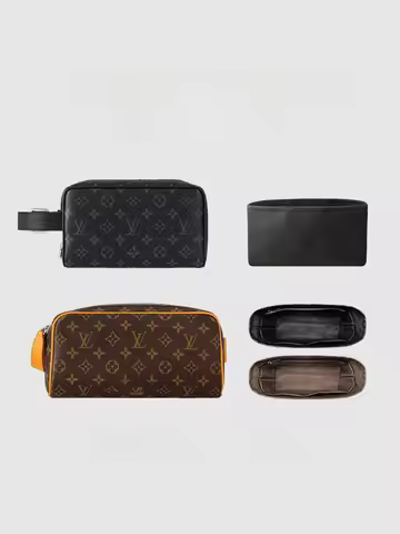 Lightweight Nylon Inner Bag for LV Dopp Kit Wash Bag Cosmetic Bag Storage Silk Pouch Suitable for Va