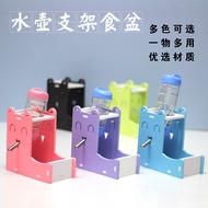 Pemegang botol air hamster, mangkuk makanan, dispenser air, penghidup air automatik hamster emas, pe