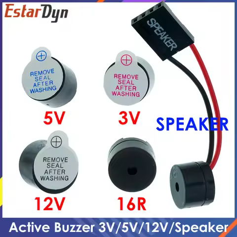 10PCS Active Buzzer 3V/5V/12V/16R TMB12A03 TMB12A05 TMB12A12 Magnetic Long Continous Beep Tone 12095