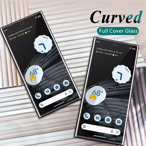 2pcs Curved Full Cover Glas For Google Pixel 7 6 Pro Tempered Glass Gogle 7Pro 6Pro Pixel6pro Pixel7