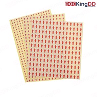 Red Arrow Sticker Size 0.6-2 Cm. Circle Square P1167