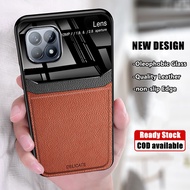 For Samsung Galaxy Wide 5 6.6 inch SM-E426S SM-A226L Slim Minimalist Oleophobic Glass Leather Case w