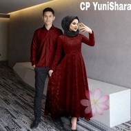 COUPLE YUNISHARA /COUPLE PESTA/BAJU PESTA//COUPLE KELUARGA/COUPLE