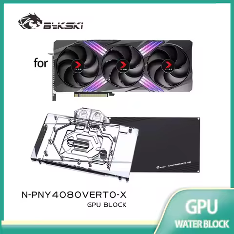 Bykski N-PNY4080VERTO-X Water Block Use for PNY GeForce RTX 4080 Super Founders Edition GPU Card/Cop