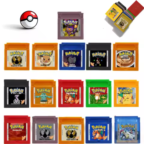 Hot USA English GBC Pokemon Series Game Cartridge 16-Bit Video Game Console Card Bronze 2 for GBC GB