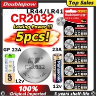 Doublepow Battery CR2032 3V LR41 LR44 1.5V Lithium Authentic 23A 12V Alkaline Battery