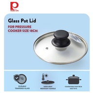 [Japan Made) Pearl Life Glass Pot Lid for Pressure Cooker 18 cm Tempered Glass Cover Lid Pot Cover