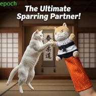 EPOCH Cat Wrestling Puppet, Protective Forearm Sleeve Wear Resistant Cat Karate Kitty Puppet, Funny 