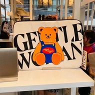 DWT9814 Print Gentlewoman Canvas Bag Handbag Bear Letter Computer Bag Fashionable Underarm Pouch Thai Laptop Case Bag Women