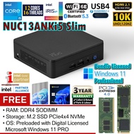 Intel NUC13ANKi5 L10 Core i5 12-Core NUC Mini PC + Windows 11 PRO (Arena Canyon NUC13 Replacement of