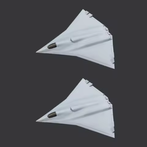 2PCS 1/350 400 700 Scale China J-36 Sixth-generation Fighter Jet Model Combat Aircraft Static Orname