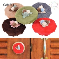 CAMELLI Door Handle Covers, Anti-Slip Anti-Static Door Knob Decorative Covers, Reusable Velvet Cloth
