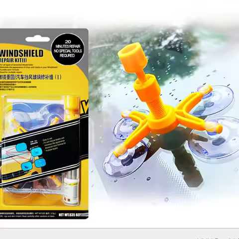 Windshield Repair Kit Quick Fix Auto Glass Repair Kit​ Car Cracked Windscreen Resin Sealer DIY Windo