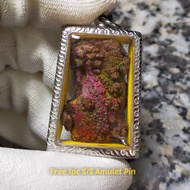 Colorful Leklai Pendant 彩色力泥吊坠 Leklai Amulet 马来西亚力泥 100% Natural Leklai