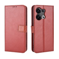 OPPO Reno 8 5G Casing Flip Phone Holder Stand OPPO Reno8 5G Case Wallet PU Leather Back Cover