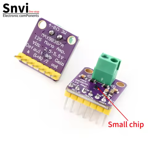MAX98357 I2S 3W Class D amplifier tap interface I2S DAC audio decoder MAX98357-BGA small chip
