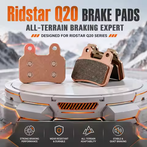 Long Wear Semi-Metallic Brake Pads for Ridstar Q20/Q20Pro/H26Pro/EKX X2/X21/Freego X2 – Fit XD/XOD C