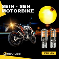 Led Turn Signal Lights Speedo T10 24-Point Emperor 3030 Amber Yellow Motorcycle Car