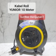 Kabel Roll bulat 10 meter stopkontak sambung panjang colokan listrik