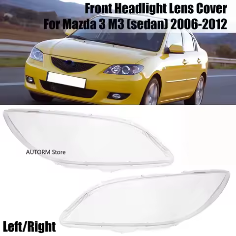 Left/Right Car Front Headlamp Cover Headlight Shell Transparent Lampshade For Mazda 3 Mazda3 Axela B