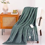 Heated Blanket Electric Throw 50" x 60" -Heated Throw Blanket with 4 Heating Levels & 3 Hours Auto O