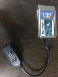 二手PCMCIA card: Billionton  10/100 Fast Ethernet  LNA-100B-GL