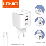LDNIO Gan 65w Fast Charger Type C Us Uk Eu Plug เครื่องชาร์จความเร็วสูงสําหรับ Iphone 16 Xiaomi 14 O