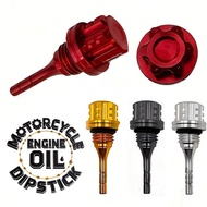 Motorcycle Aluminum Oil Dipstick CNC Dipstick WearResistant Material Lightweight Improve Performance